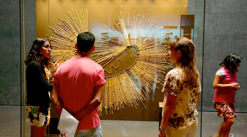 Museum of Chilean Precolombian Art showing interior views and art