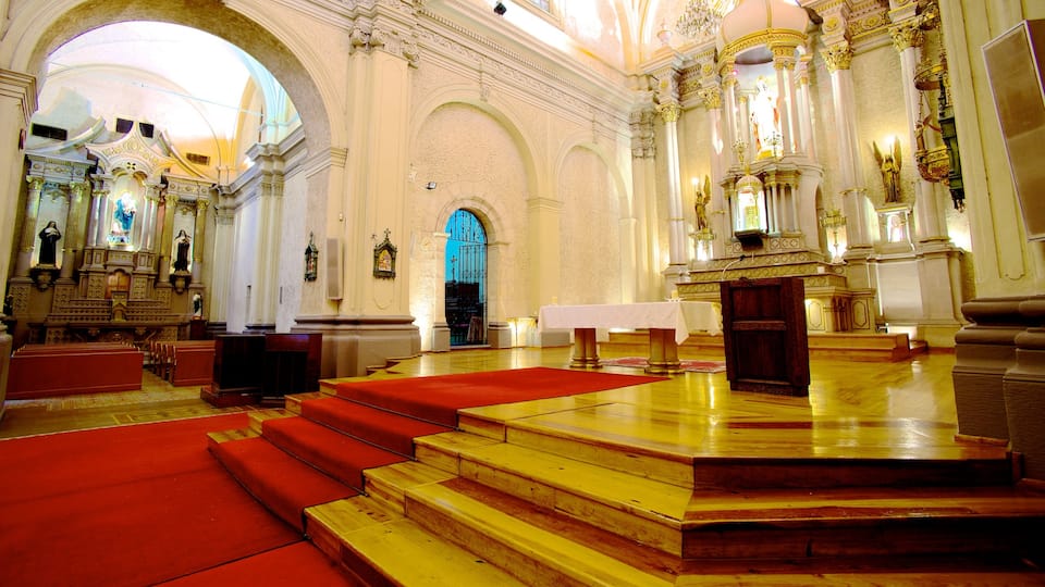 Iglesia Sagrado Corazon de Jesus which includes a church or cathedral, religious aspects and interior views