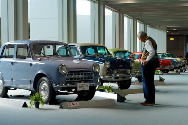 Toyota Commemorative Museum of Industry and Technology showing interior views as well as an individual male