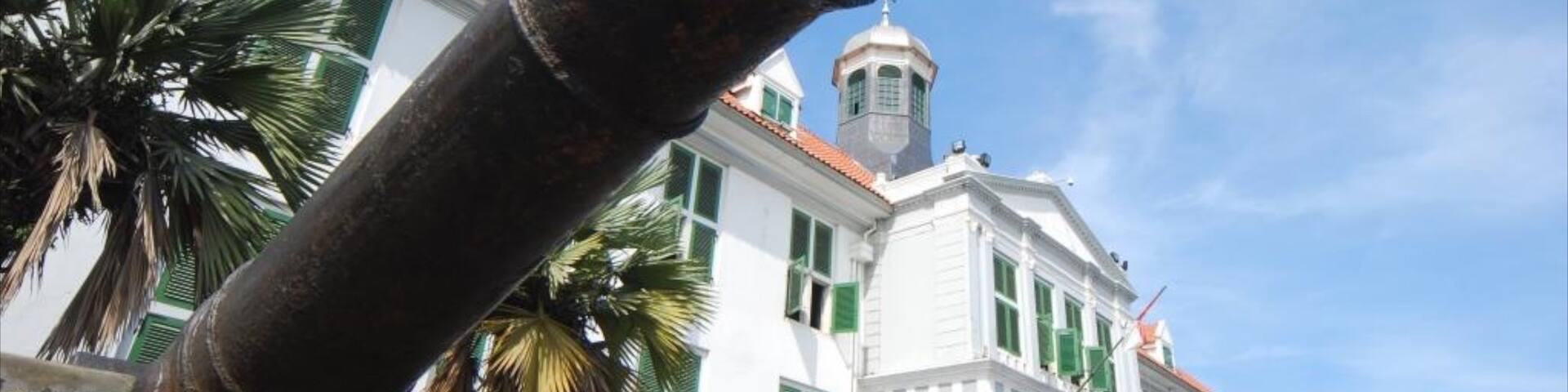 Jakarta History Museum featuring a city and military items