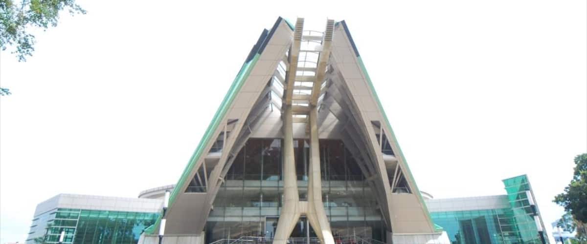 Ismail Marzuki Park featuring a city, skyline and modern architecture