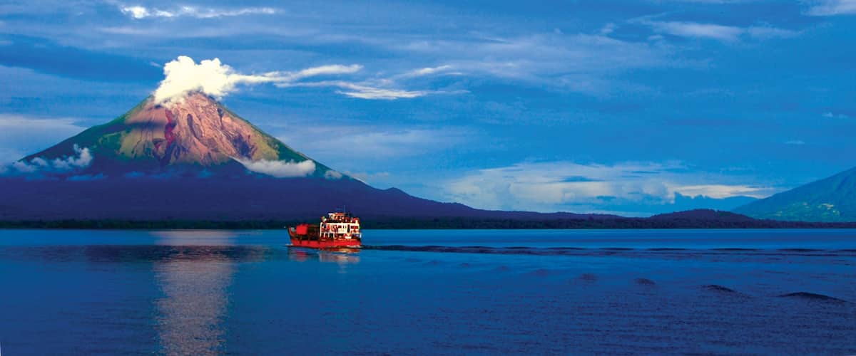 Ometepe Island featuring mountains and general coastal views
