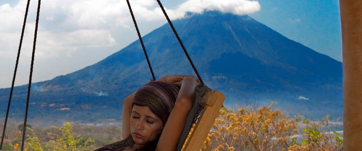 Ometepe Island which includes mountains as well as an individual female