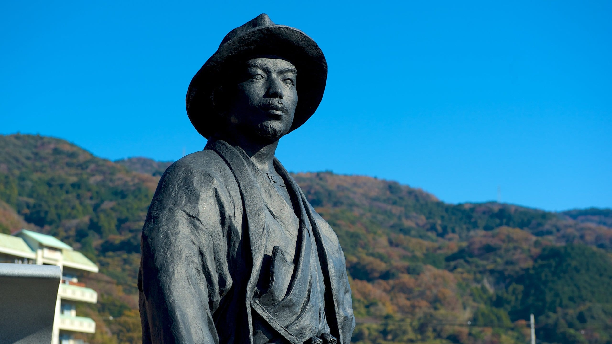Izu Peninsula showing a statue or sculpture, outdoor art and art