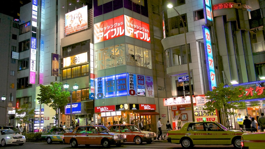 Roppongi che include vita notturna, paesaggio notturno e città