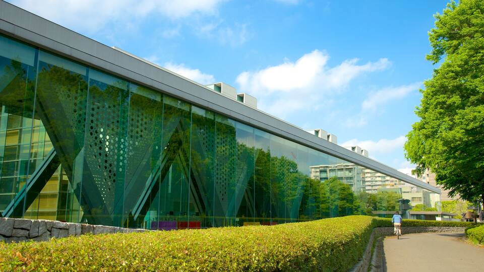 Tokyo Museum of Contemporary Art featuring a city, city views and art
