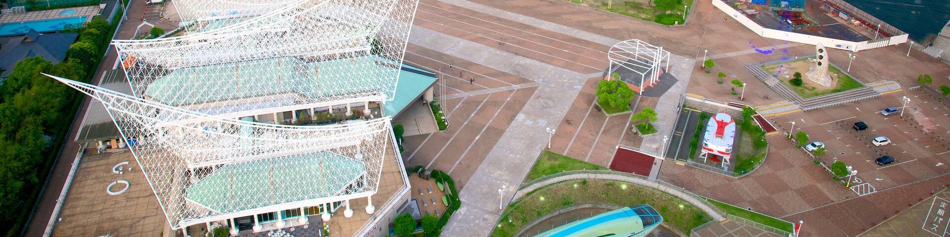 メリケンパーク 表示 公園, 都市 と 現代建築
