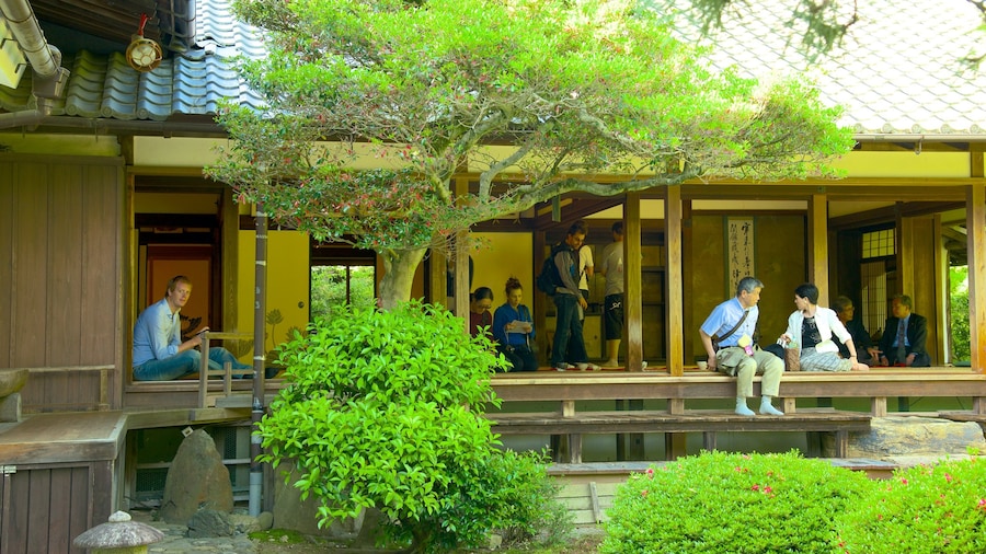 Shoren-in Temple showing religious aspects and a temple or place of worship