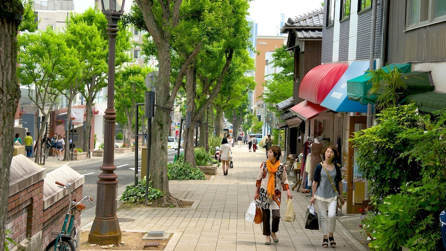 Kitano cho thấy cảnh đường phố, mua sắm và thành phố
