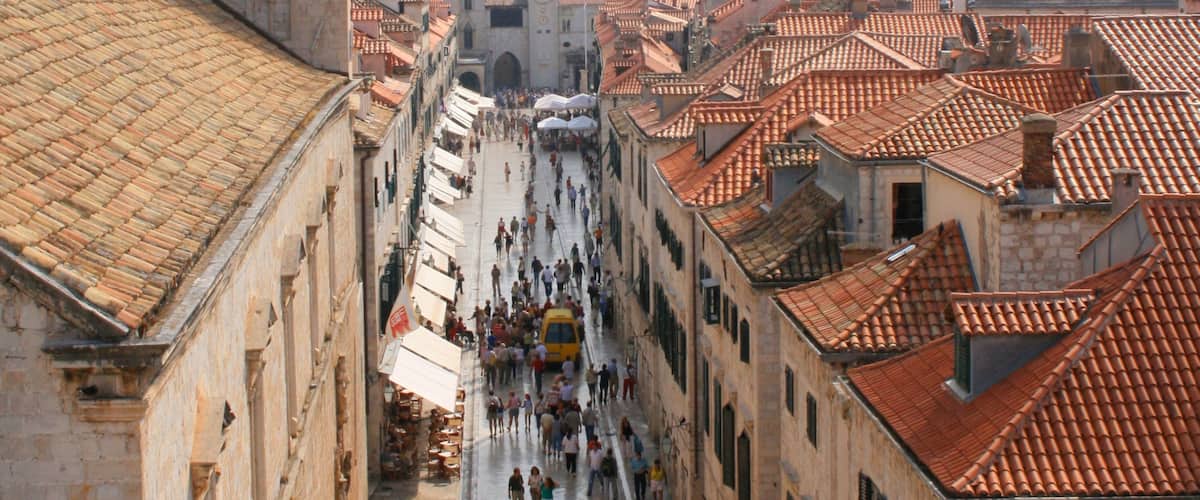 Croatia featuring street scenes, a city and heritage architecture