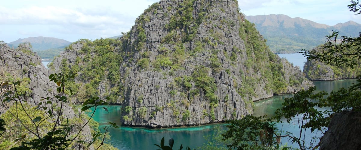 Palawan which includes mountains, general coastal views and rocky coastline