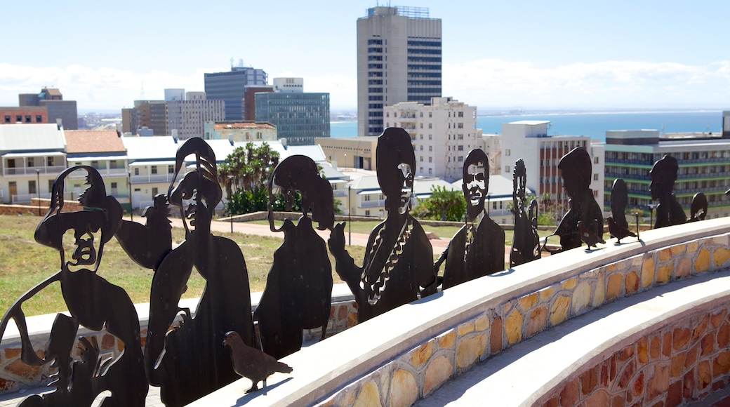 Eastern Cape which includes modern architecture, outdoor art and a city