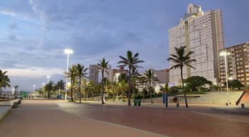 North Beach which includes modern architecture, street scenes and a coastal town