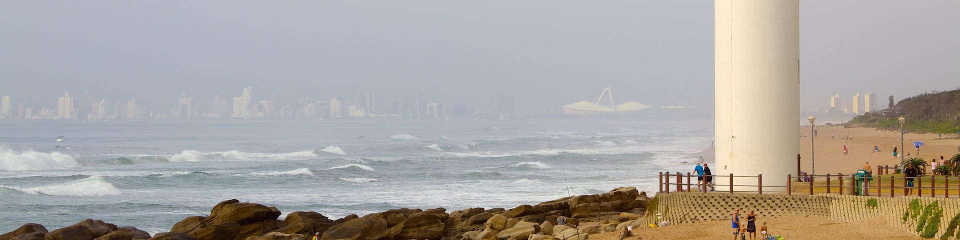Umhlanga Lighthouse featuring a lighthouse and general coastal views