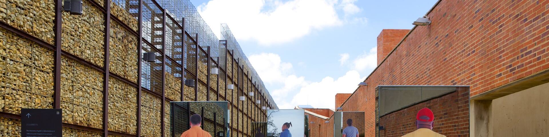 Apartheid Museum which includes a city and art