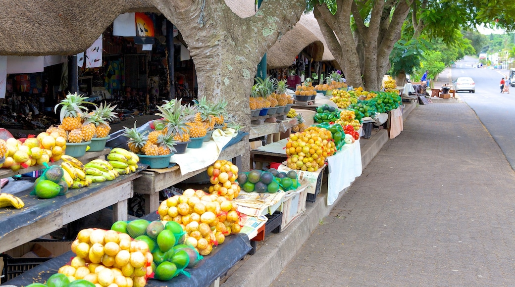 St. Lucia mostrando strade, città e mercati