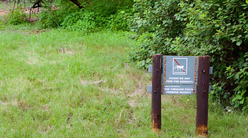 Wonderboom Nature Reserve showing signage