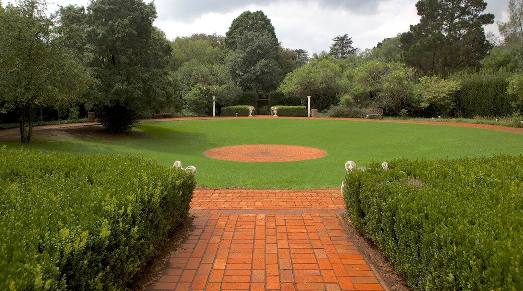 Johannesburg Botanical Garden inclusief landschappen en een tuin