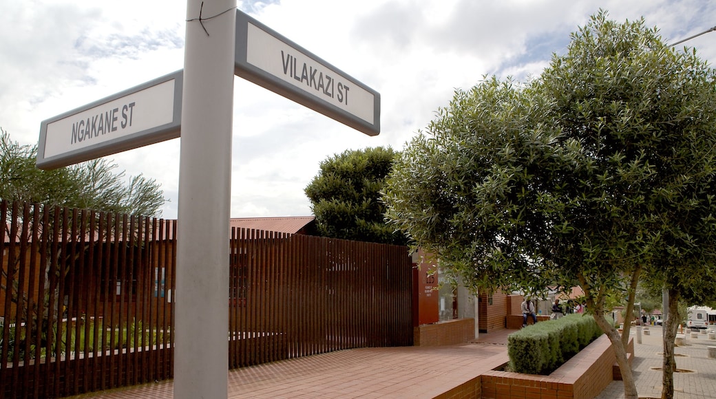 Mandela House which includes signage