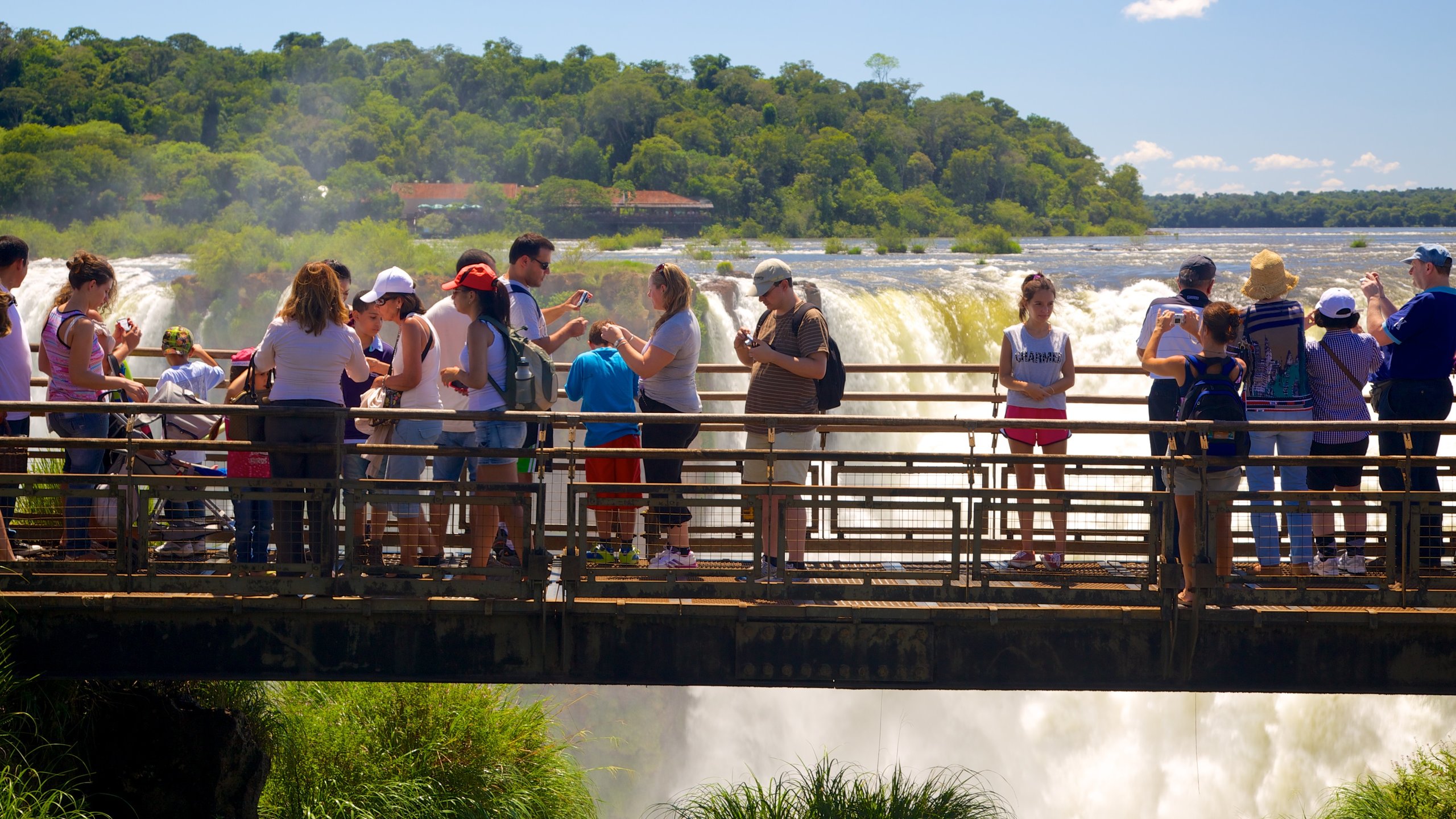 FOZ DO IGUACU, BRAZIL: Signs at the Entrance of Iguacu Falls