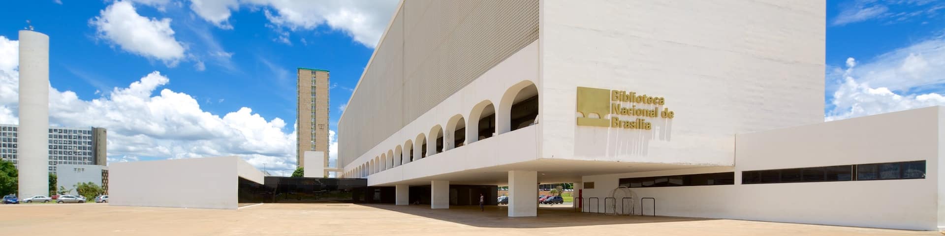 National Library showing a city and modern architecture
