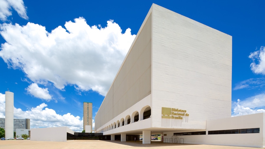 National Library showing a city and modern architecture