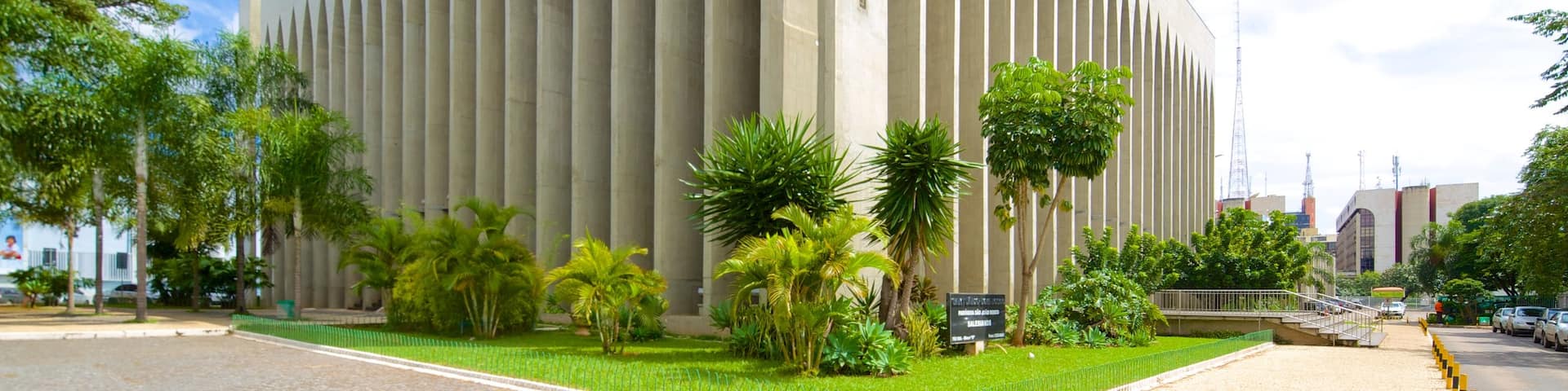 Dom Bosco Sanctuary featuring modern architecture, street scenes and a church or cathedral