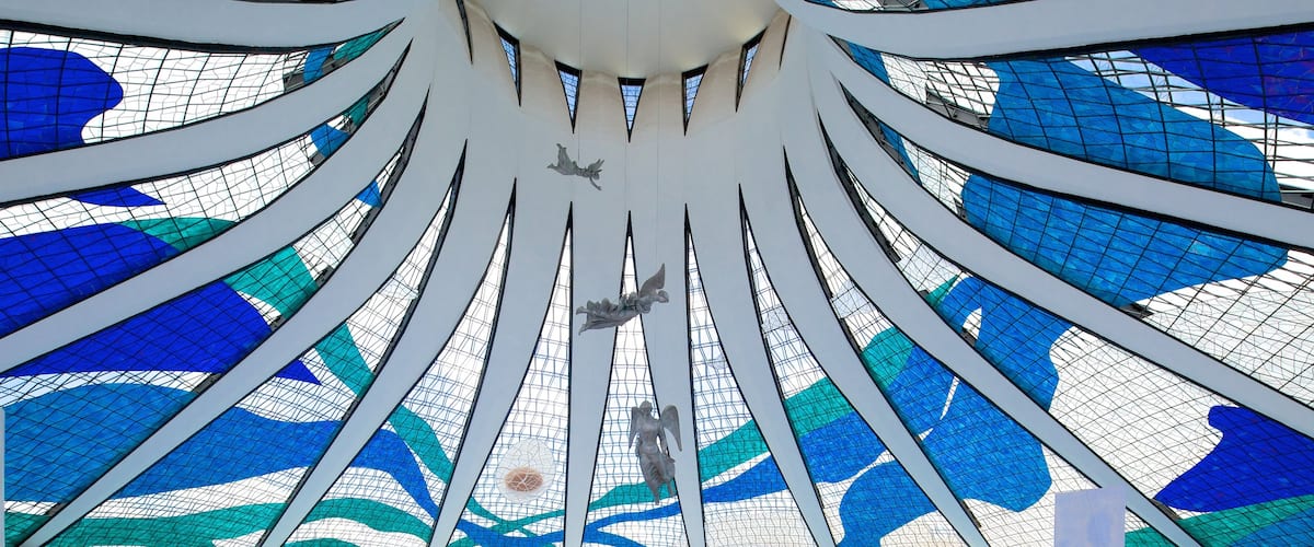 Metropolitan Cathedral featuring a church or cathedral, interior views and modern architecture