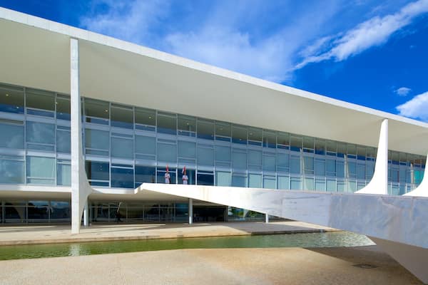 Palácio do Planalto das einen moderne Architektur und Burg