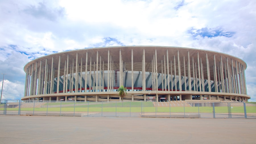 Mane Garrincha-stadion som visar modern arkitektur