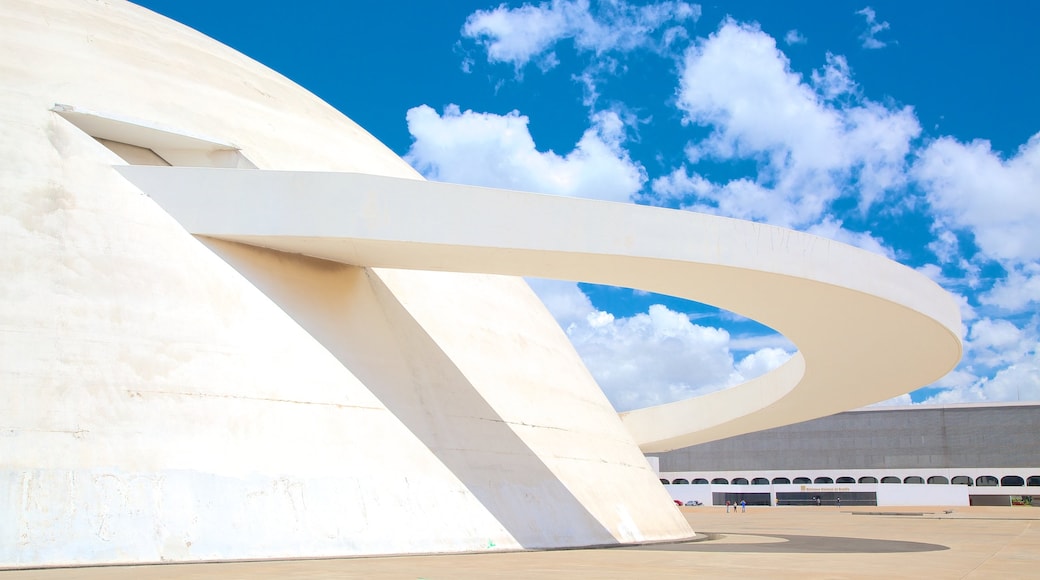 Museu Nacional da República que inclui arquitetura moderna