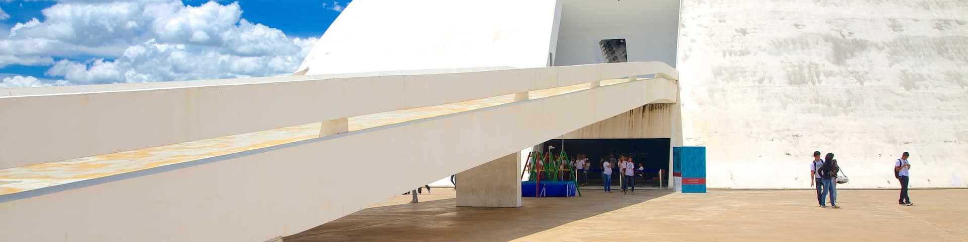 National Museum of the Republic showing modern architecture and a city