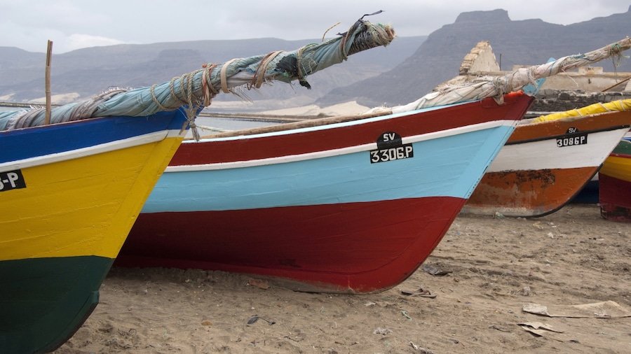 Mindelo featuring boating