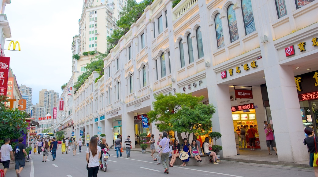 Xiamen which includes a city, shopping and street scenes