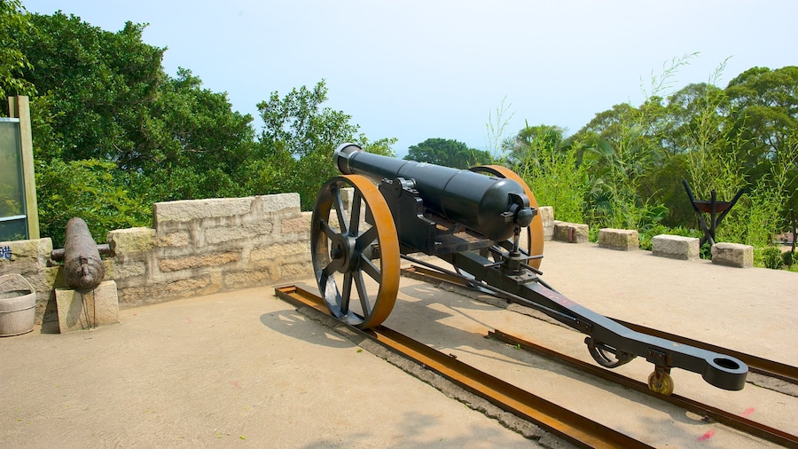 Hulishan-fortet presenterar millitärobjekt och ett monument