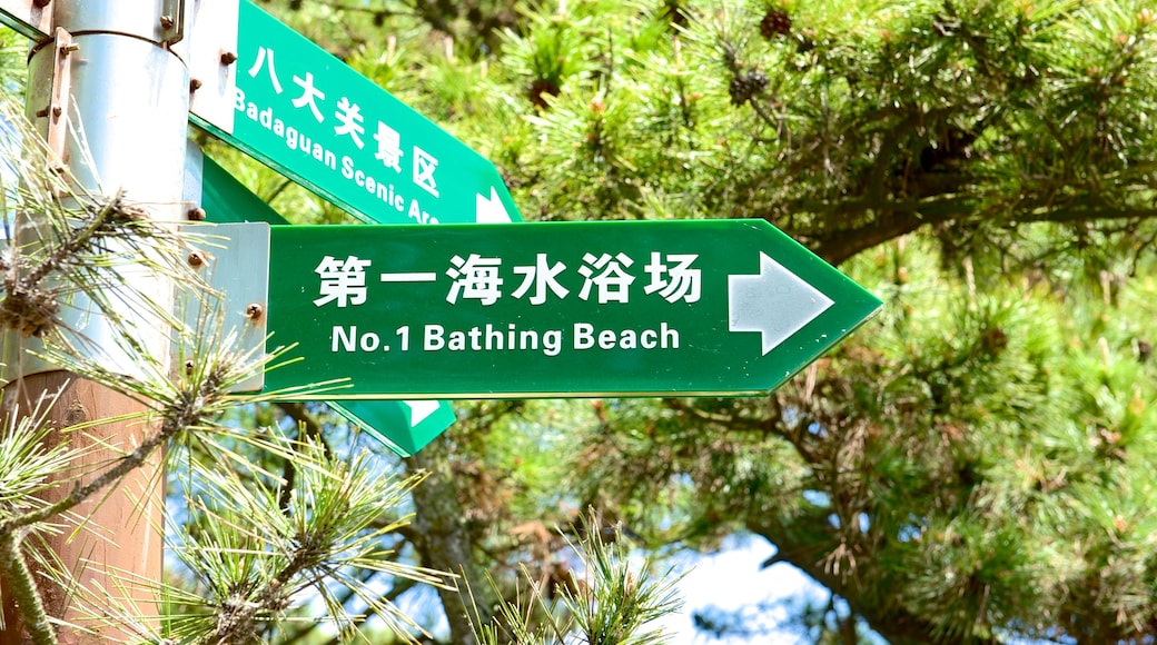 Number 1 Bathing Beach qui includes signalisation