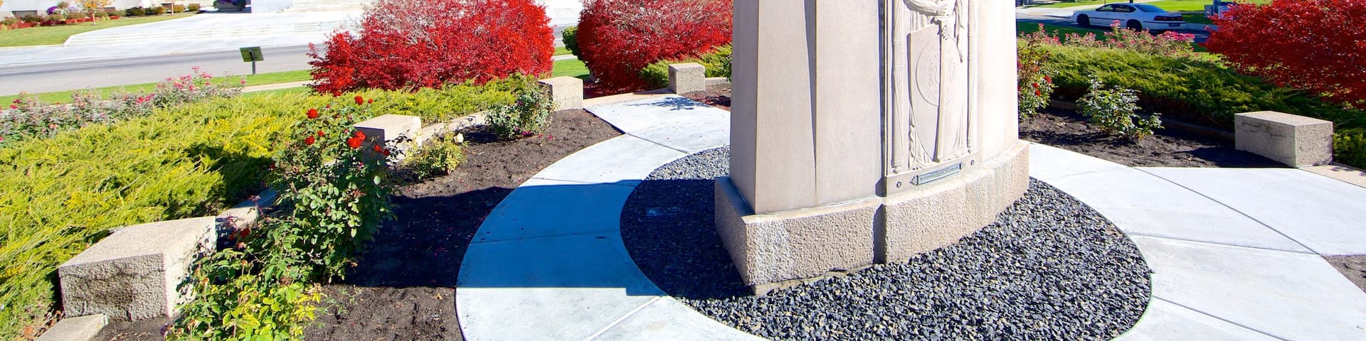 Boise featuring a statue or sculpture and heritage architecture