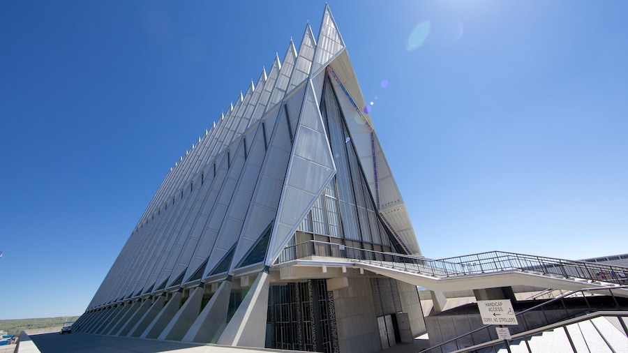 US Air Force Academy showing modern architecture