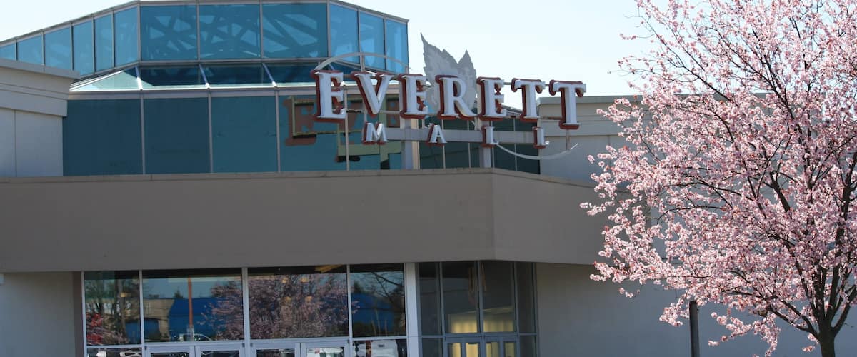 Everett which includes signage and modern architecture