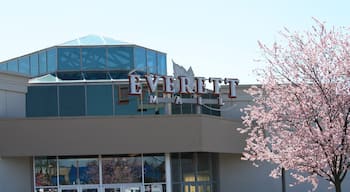 Everett ซึ่งรวมถึง ป้าย และ สถาปัตยกรรมสมัยใหม่