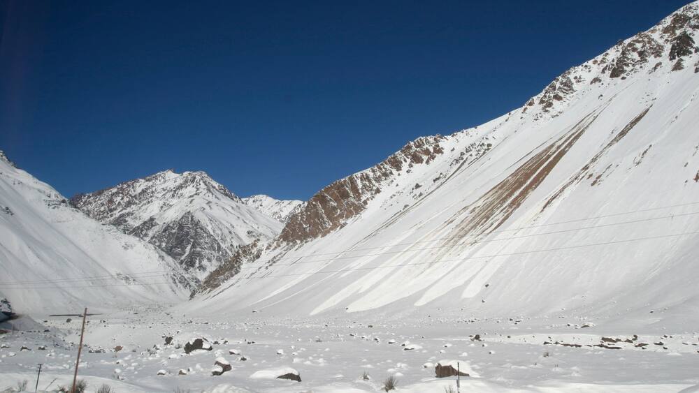 Chile which includes snow and mountains