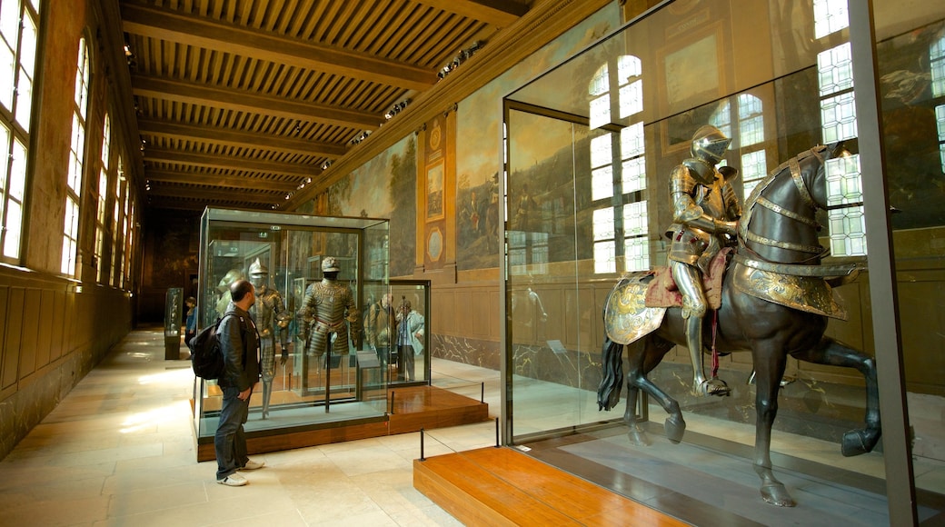 Les Invalides which includes interior views