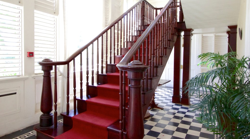 Devon House showing interior views and heritage architecture