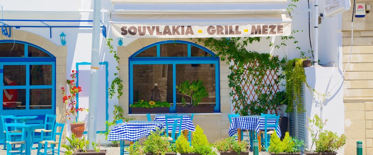 Larnaca featuring street scenes