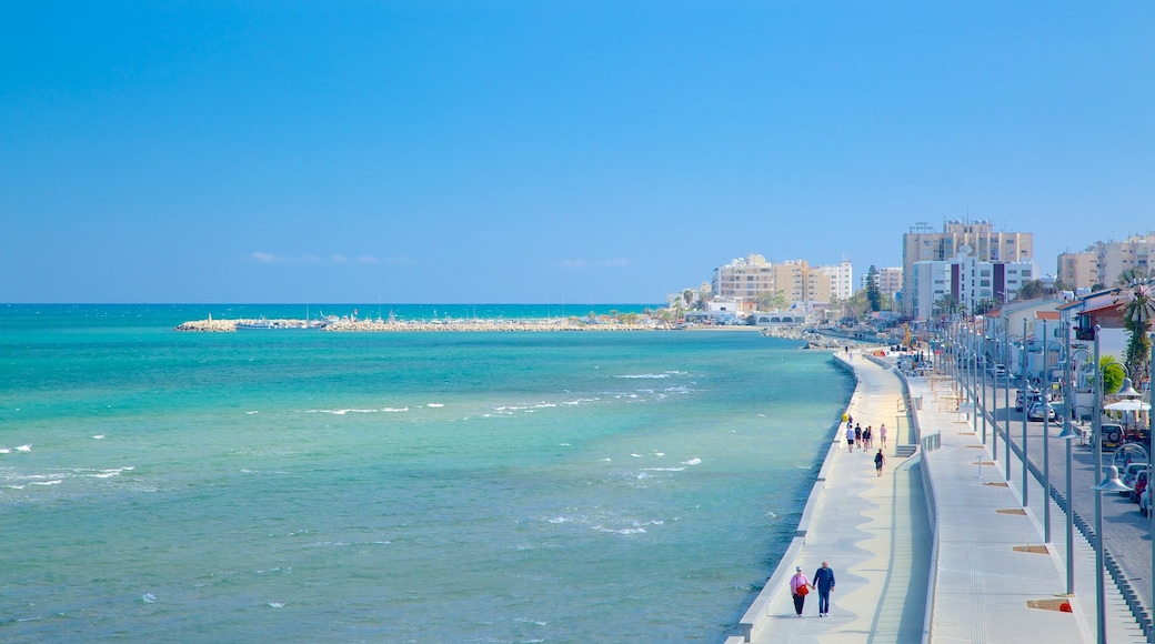 Larnaca showing general coastal views