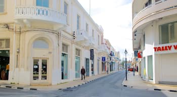 Old Town of Limassol showing street scenes