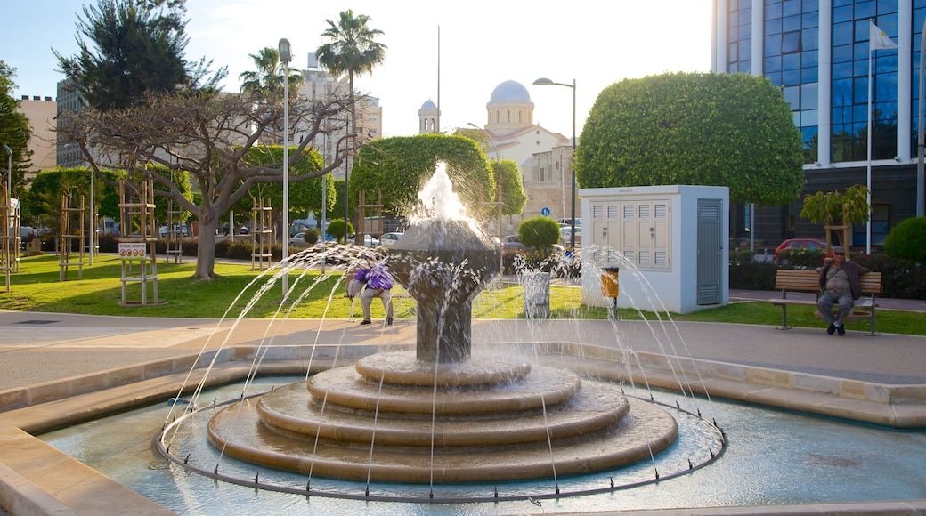 Limassol featuring a fountain