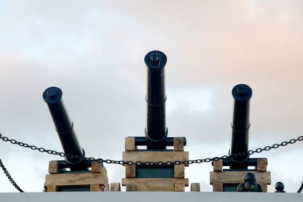 Pafos fÀstning som visar millitÀrobjekt
