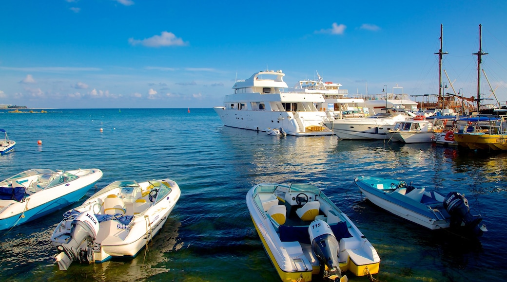 Paphos Harbour featuring a bay or harbour