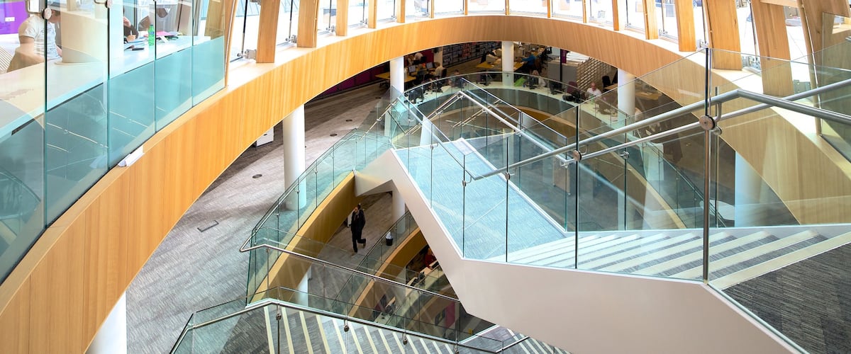 Liverpool Central Library which includes interior views